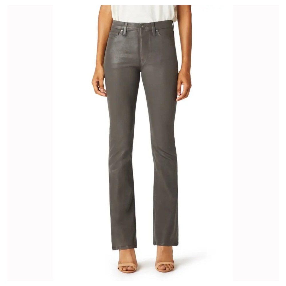 Hudson Jeans Women’s Size 30 Barbara Coated High Waisted Bootcut Gray Pants